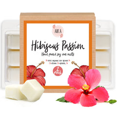 Aira Hibiscus Passion soy tart cubes fill a room with bright floral aroma