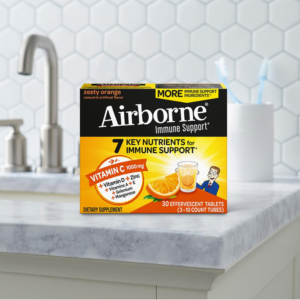 Airborne immune-support drink suitable for kids aged 12+.