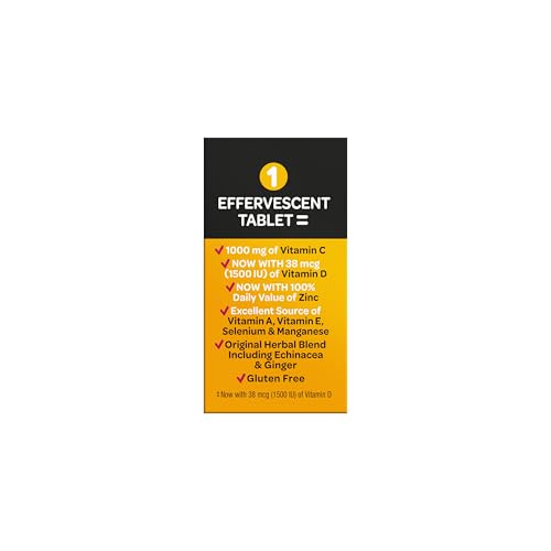 Airborne label detail showing zinc and vitamin content for transparency.