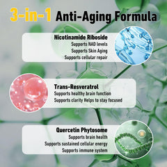 Airboy Liposomal NR bottle label close-up emphasizing NAD+ support.
