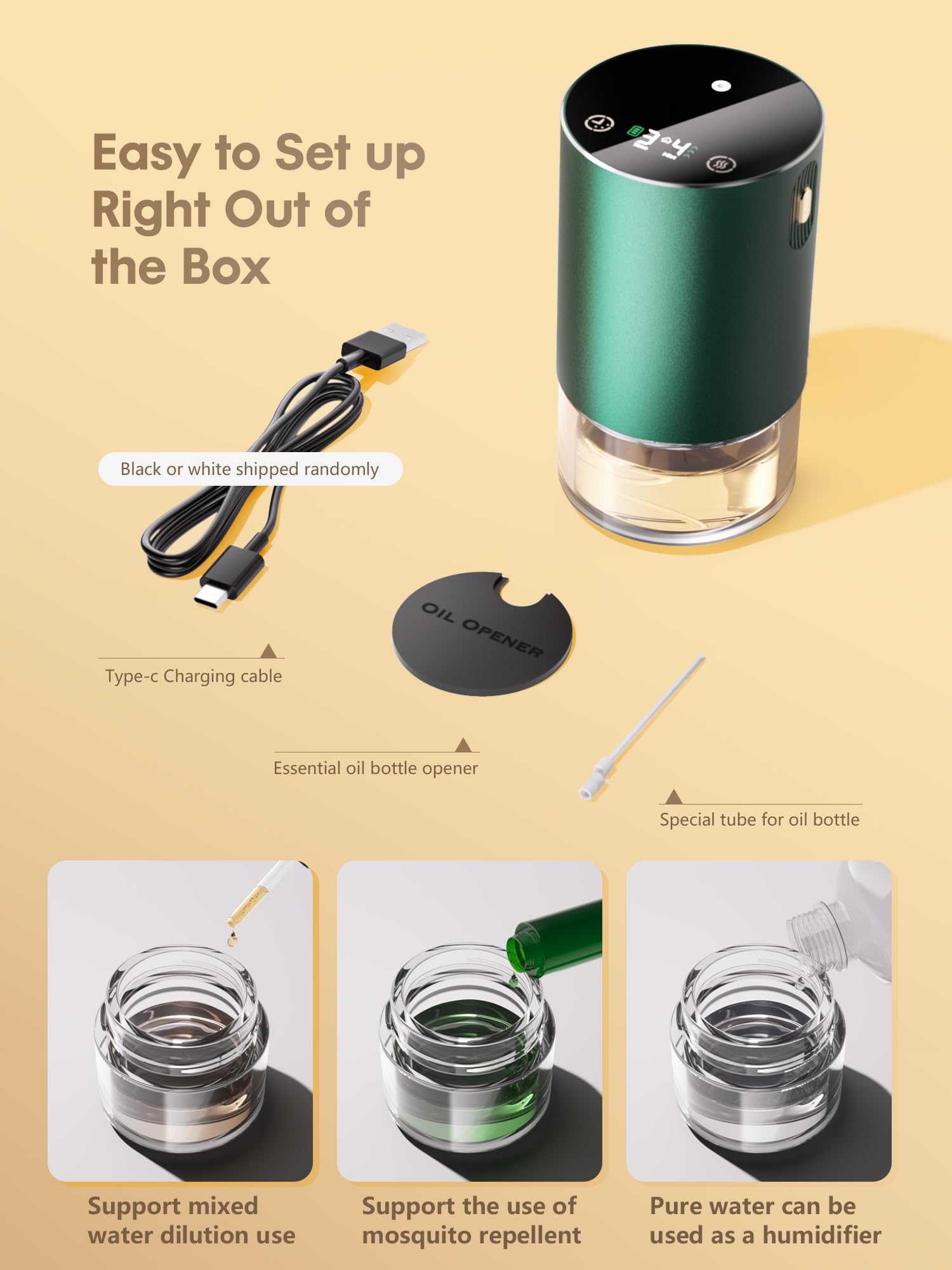Airnasa Waterless Diffuser nano nebulizer; fast scent diffusion without water.