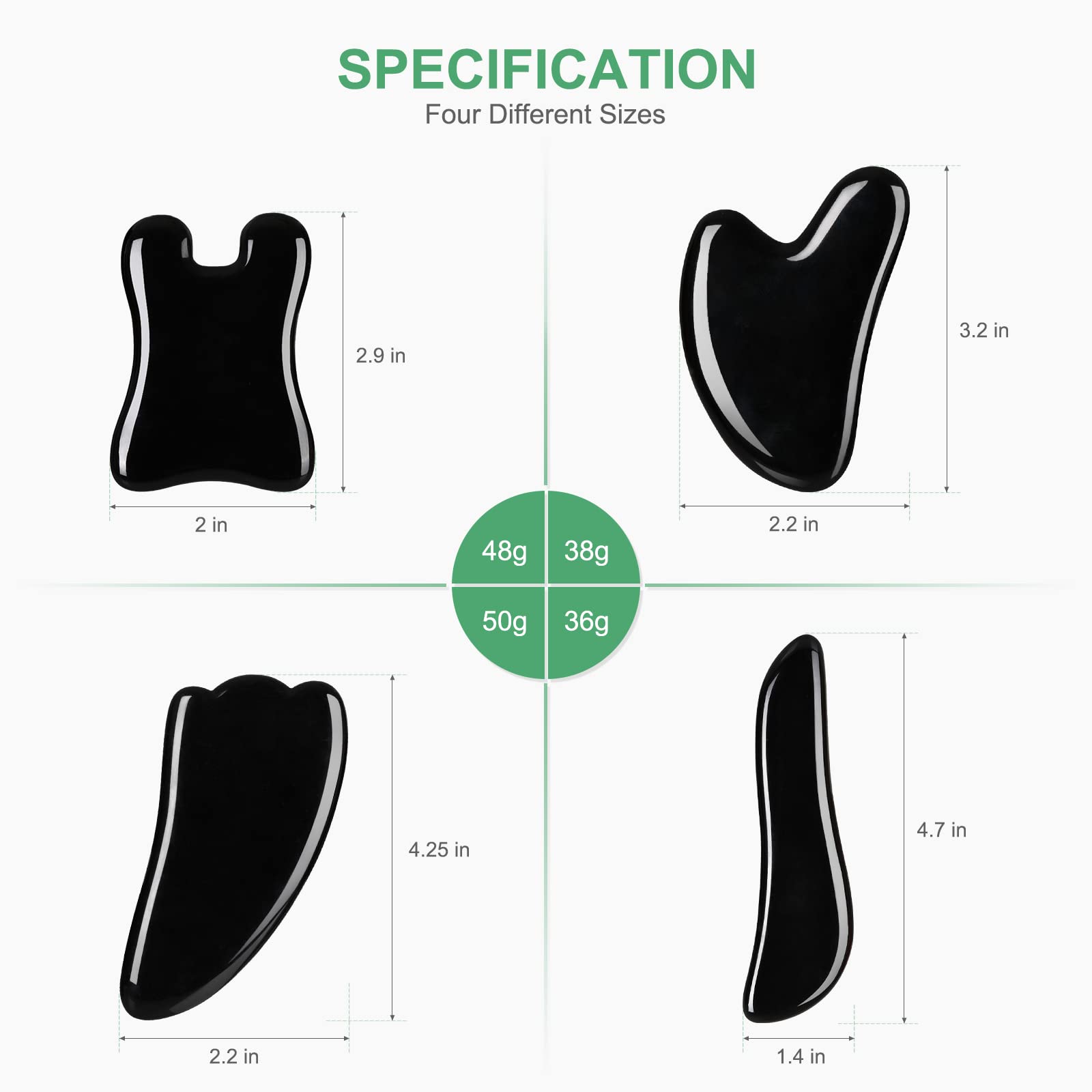 airogym Guasha coin-shaped board for precise pressure on knots