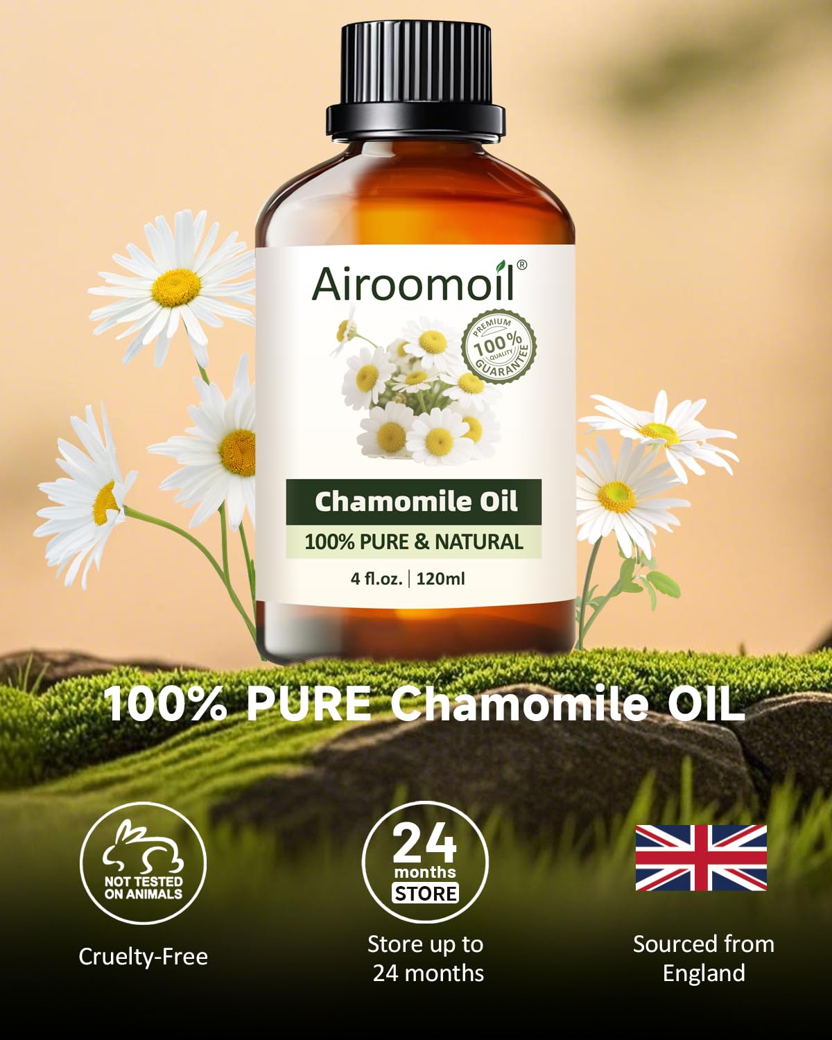Airoomoil chamomile DIY blend setup for relaxing crafts