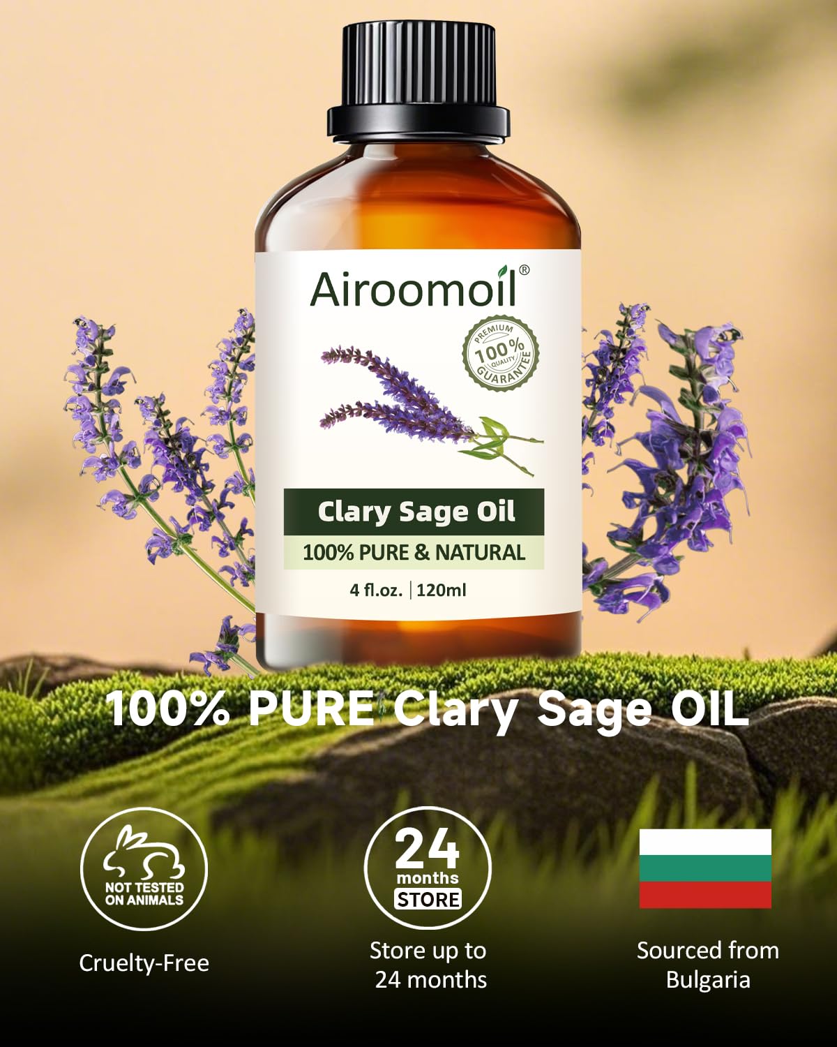 airoomoil Clary Sage diffuser scene enhances evening relaxation