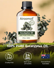 Airoomoil Eucalyptus diffuser aroma freshens rooms and supports focus with a clean scent.