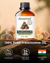 Airoomoil Frankincense diffuser scene delivering warm resinous depth.