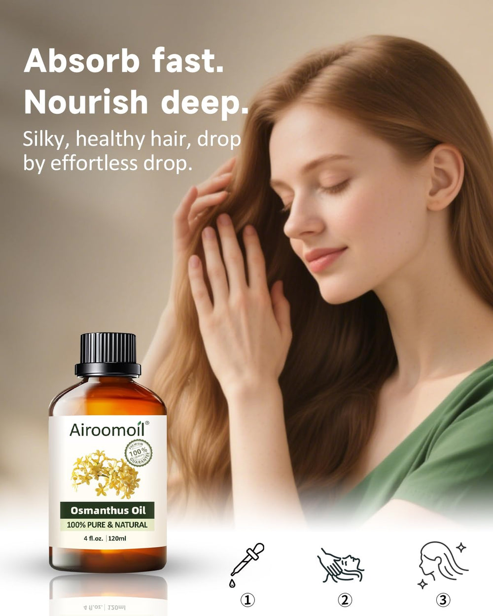 Airoomoil Osmanthus blends with citrus for a bright morning lift.