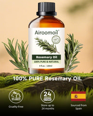airoomoil Rosemary Oil dropper ready for precise dispensing.