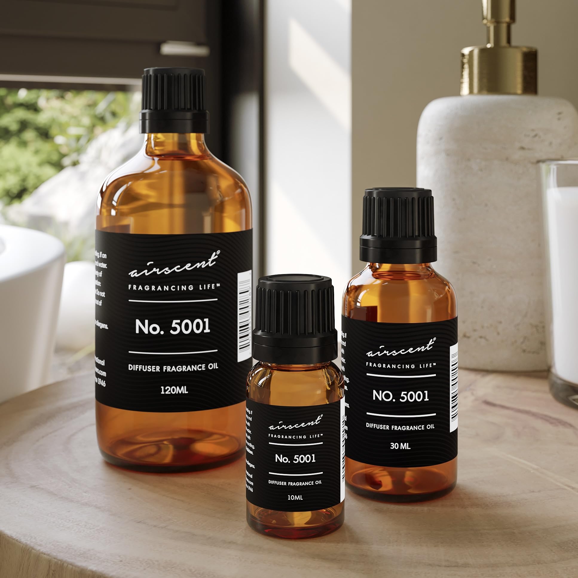 Air-Scent ambient fragrance enhances living spaces and work areas.