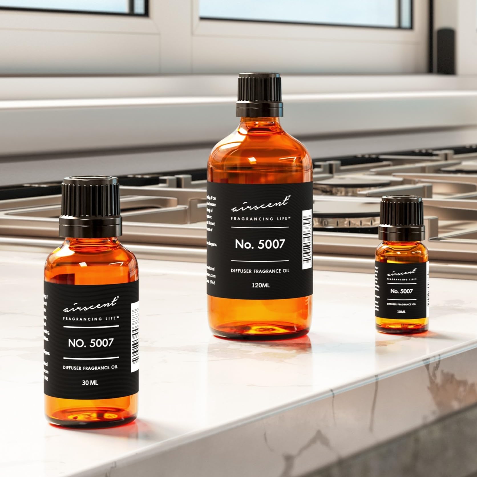 Air-Scent packaging box showcasing premium diffuser oil gifting option.