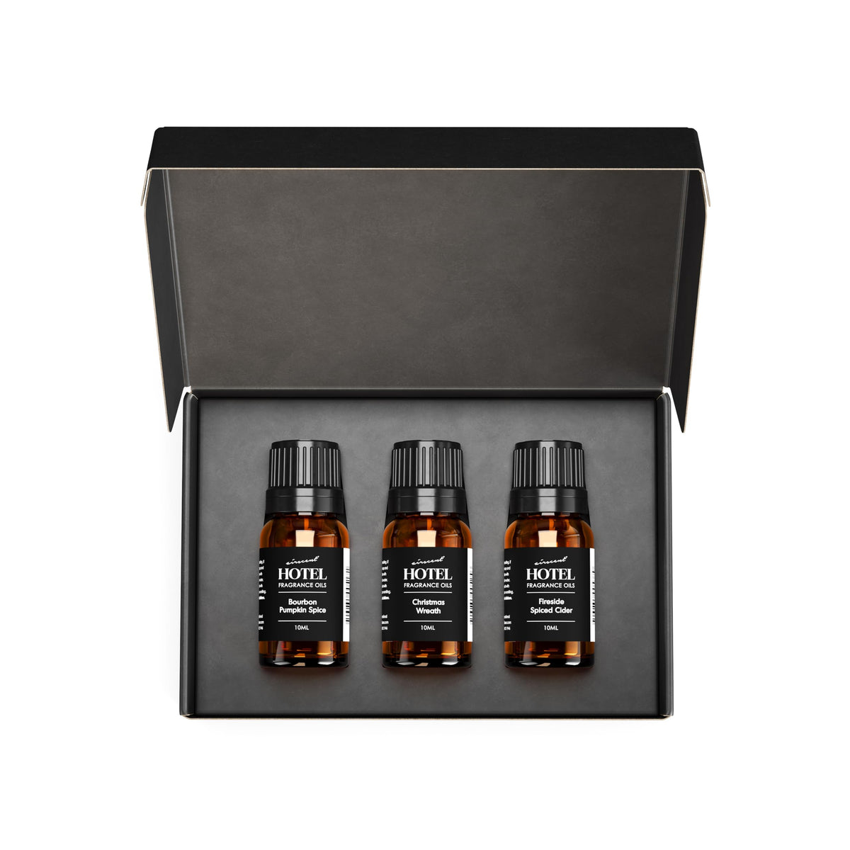 Air-Scent holiday diffuser oil set, front view, ideal for holiday gifting.