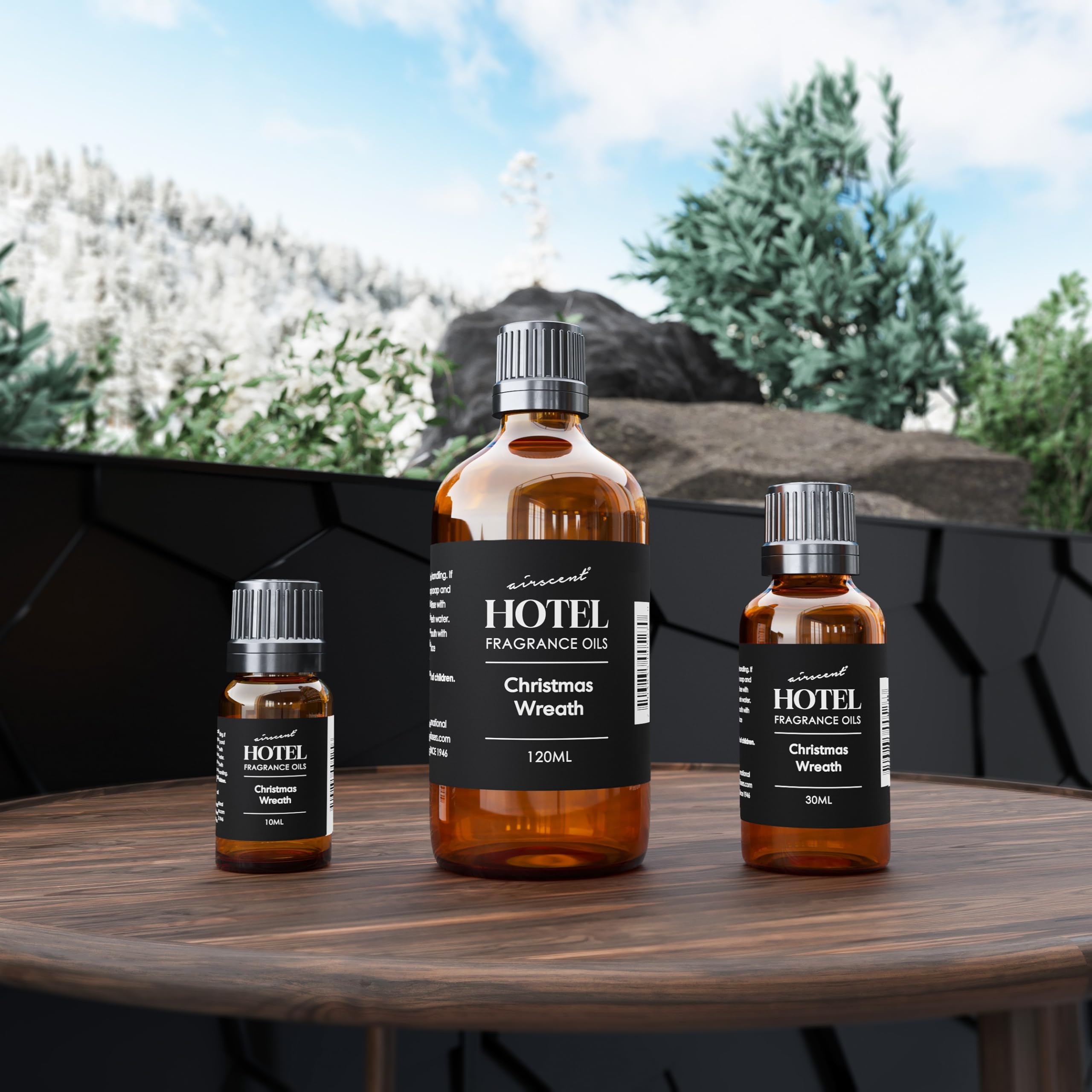 Air-Scent Pine Cone aroma oil enhances woodsy notes in any room.