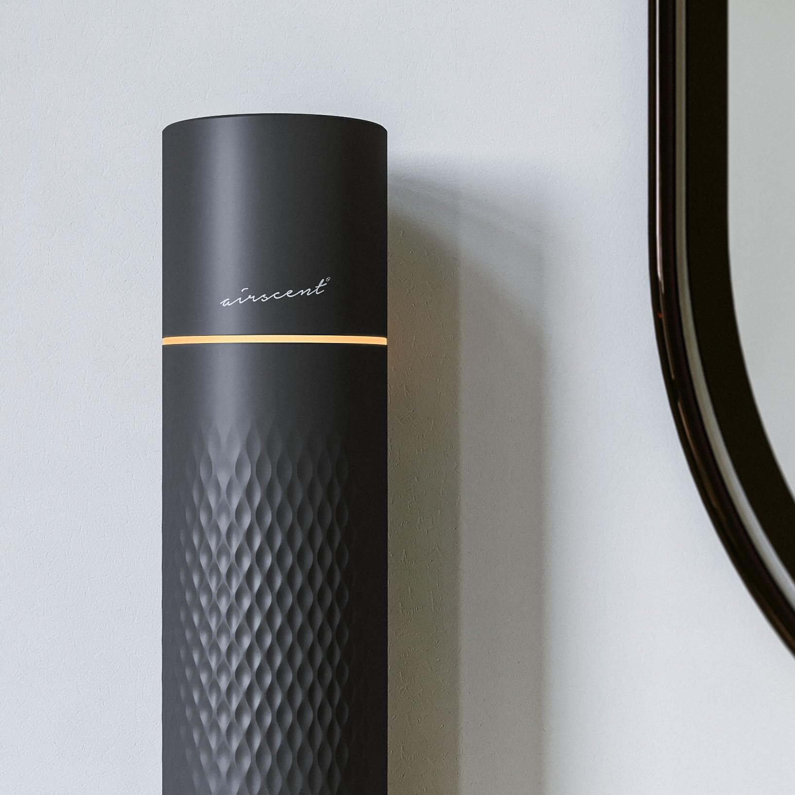 Air-Scent diffuser night light creates a calming ambiance.