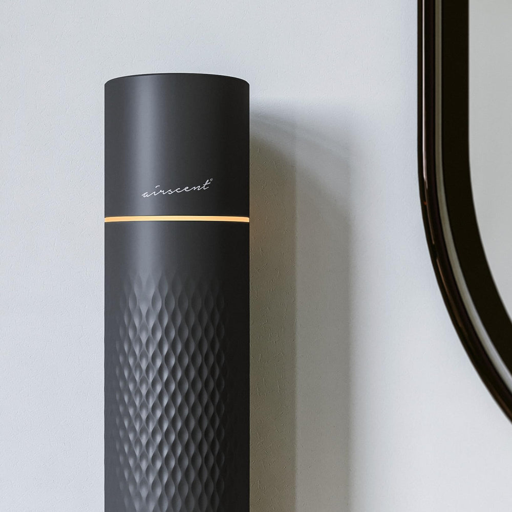 Air-Scent diffuser night light creates a calming ambiance.