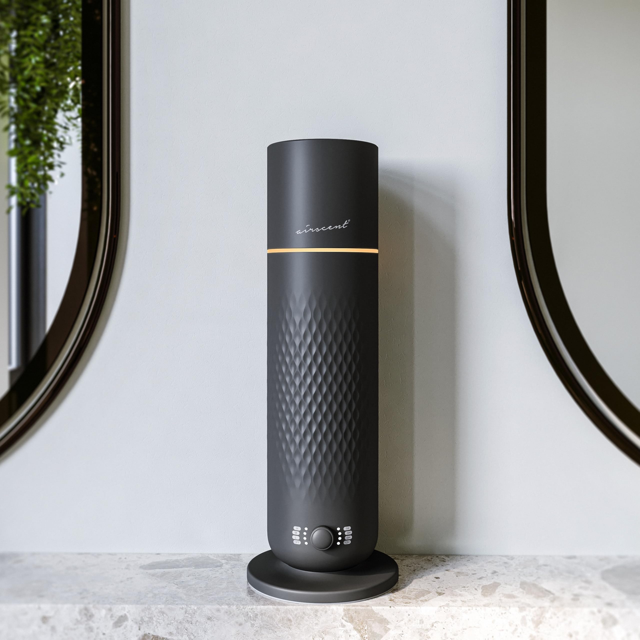 Air-Scent Waterless Diffuser top view shows compact footprint and refillable bottle.