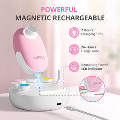 AIRSEE 360-degree LED light for shadow-free nail visibility