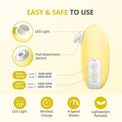 AirSee 360-degree LED ring light provides shadow-free visibility for nails