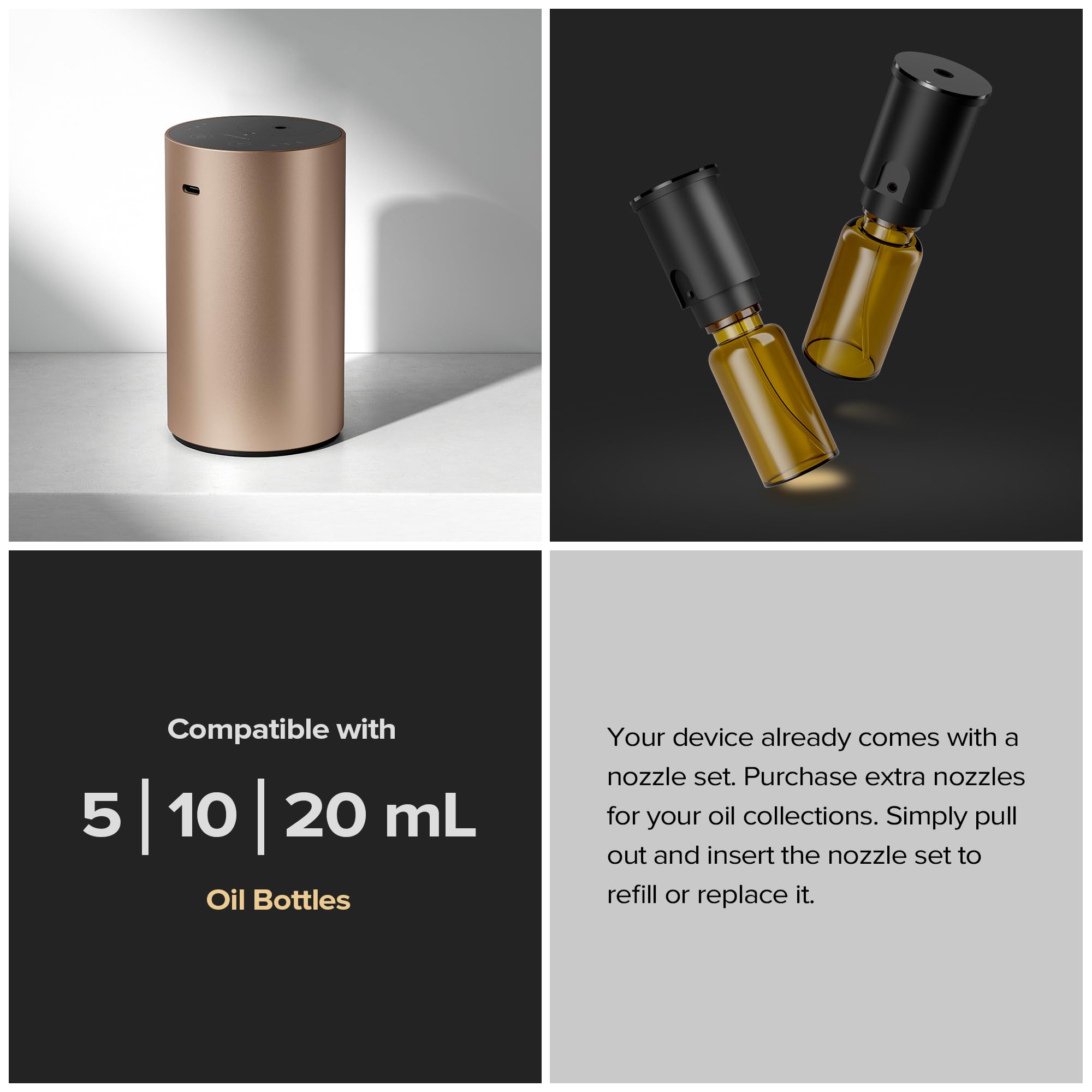 Airversa ADX offers three mist levels for customizable ambience.