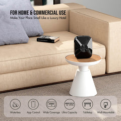 Airversa 400ml oil bottle reduces refills for continuous fragrance.