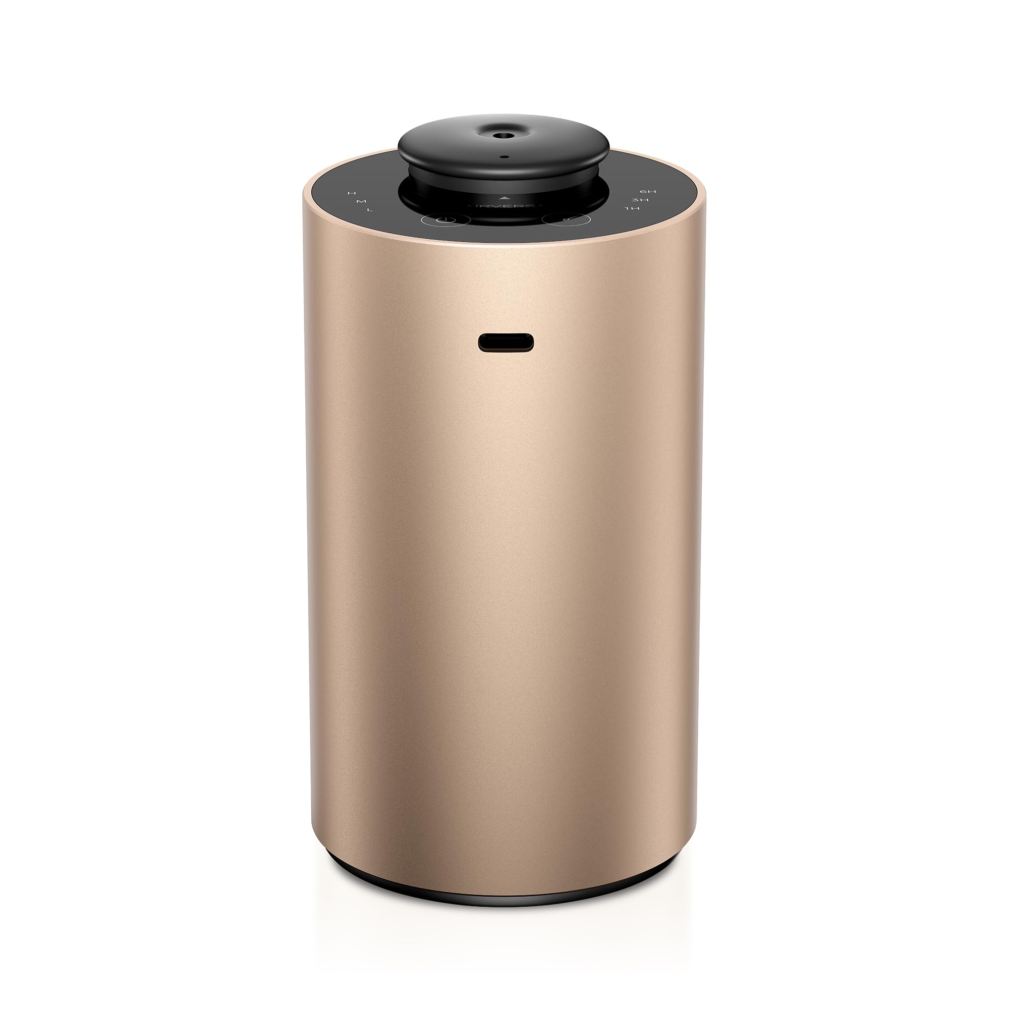 Airversa ANX Desert Titanium diffuser top view for home aromatherapy.