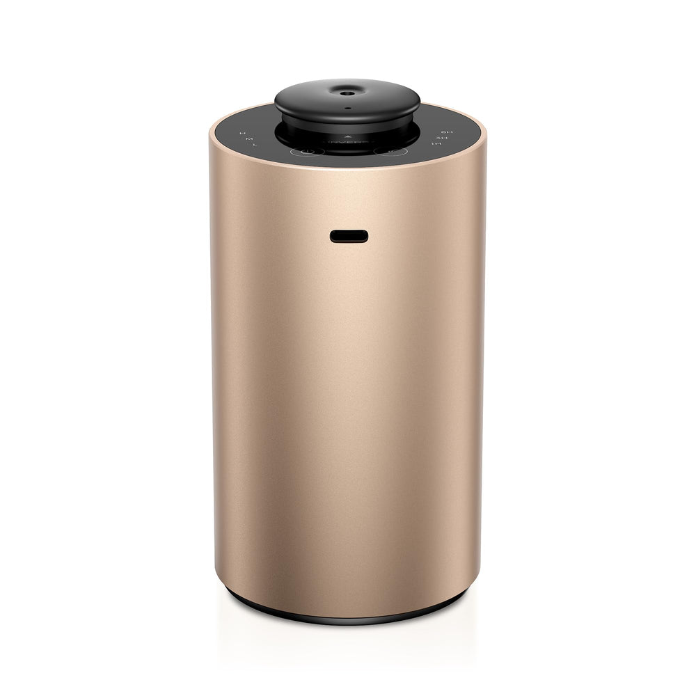 Airversa ANX Desert Titanium diffuser top view for home aromatherapy.