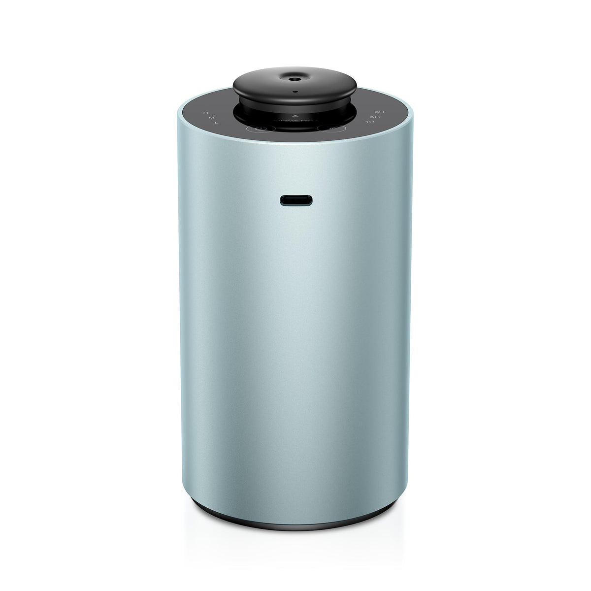 Airversa ANX diffuser top view in mint metal finish, creating room aroma
