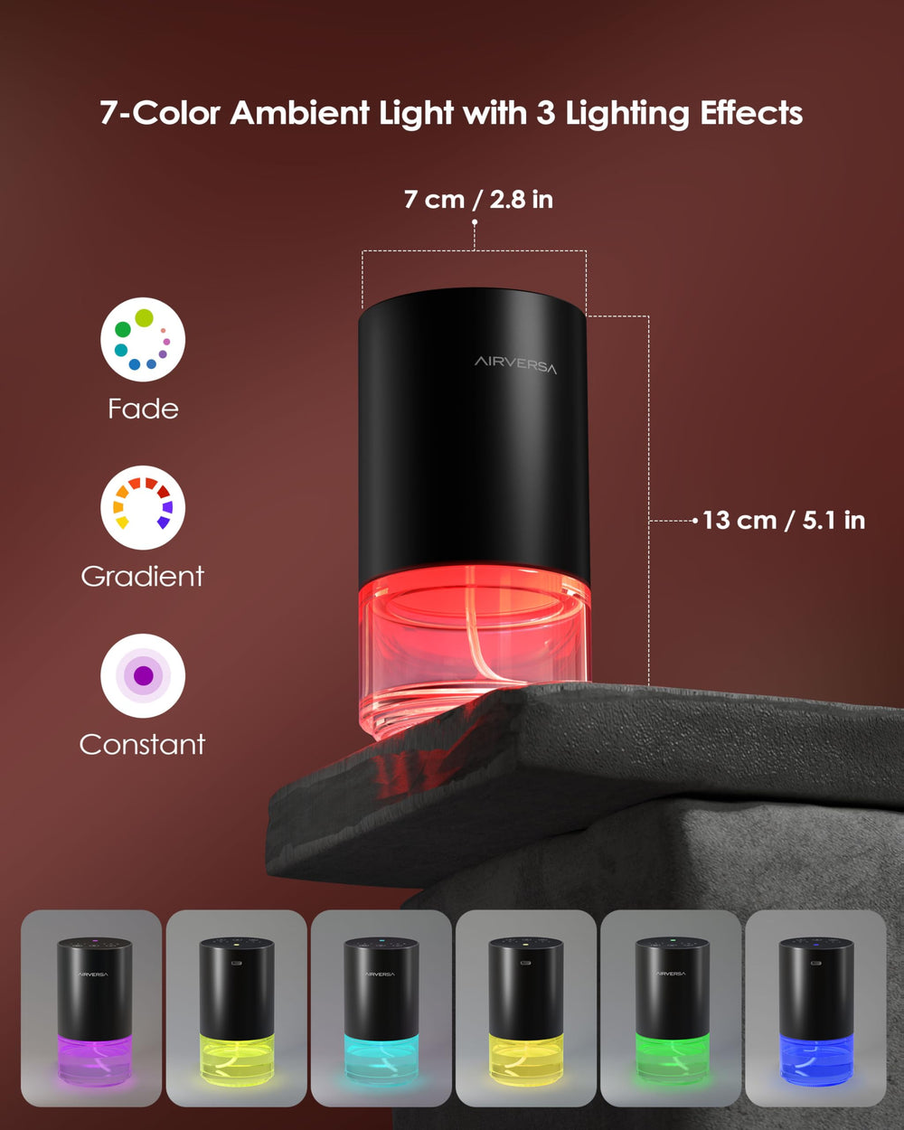 Airversa Desert Titanium 100ml glass bottle enables longer fragrance sessions.