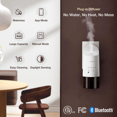 Airversa app-control interface showing customizable mist levels for personalized scent