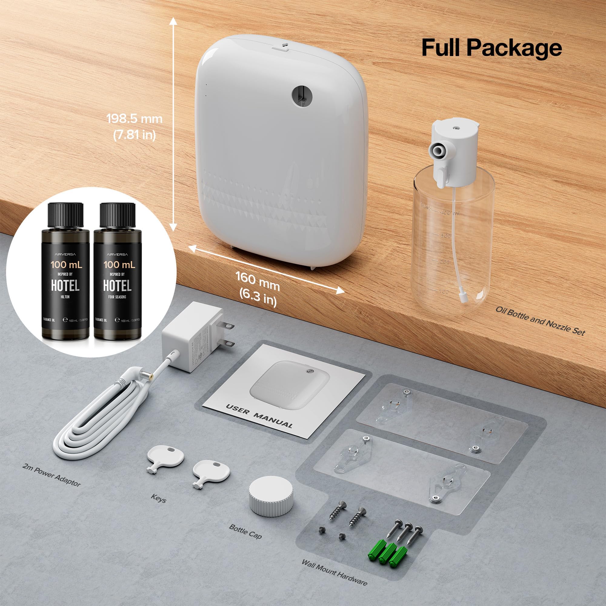 Airversa diffuser booster fan enabling rapid, even scent distribution