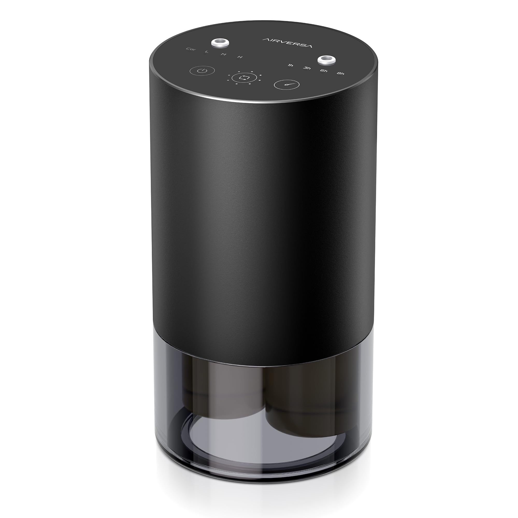 Airversa dual-nozzle diffuser with a sleek metal body for elegant scent diffusion