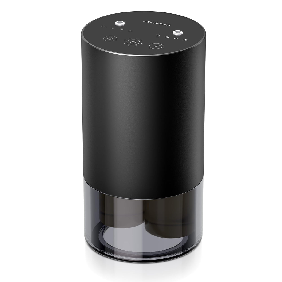 Airversa dual-nozzle diffuser with a sleek metal body for elegant scent diffusion