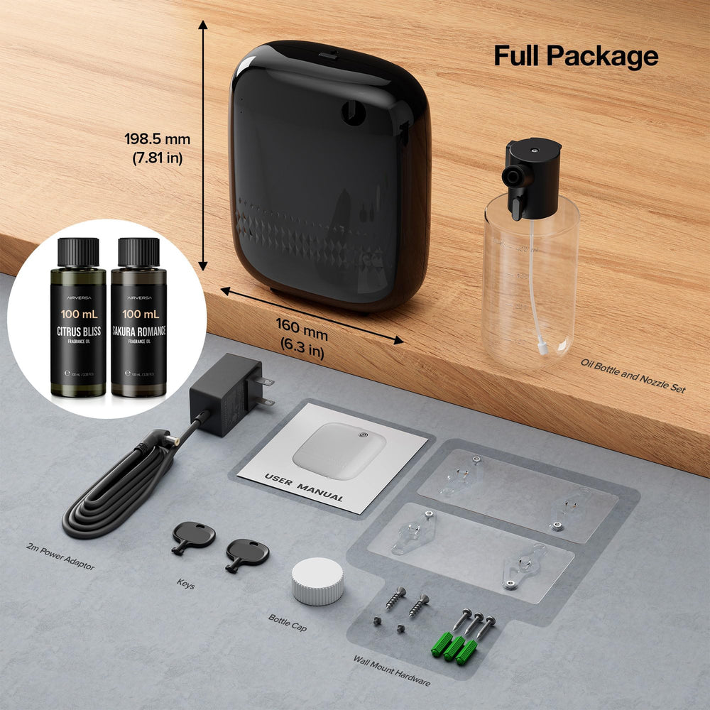 Airversa built-in booster fan enables rapid, quiet diffusion.