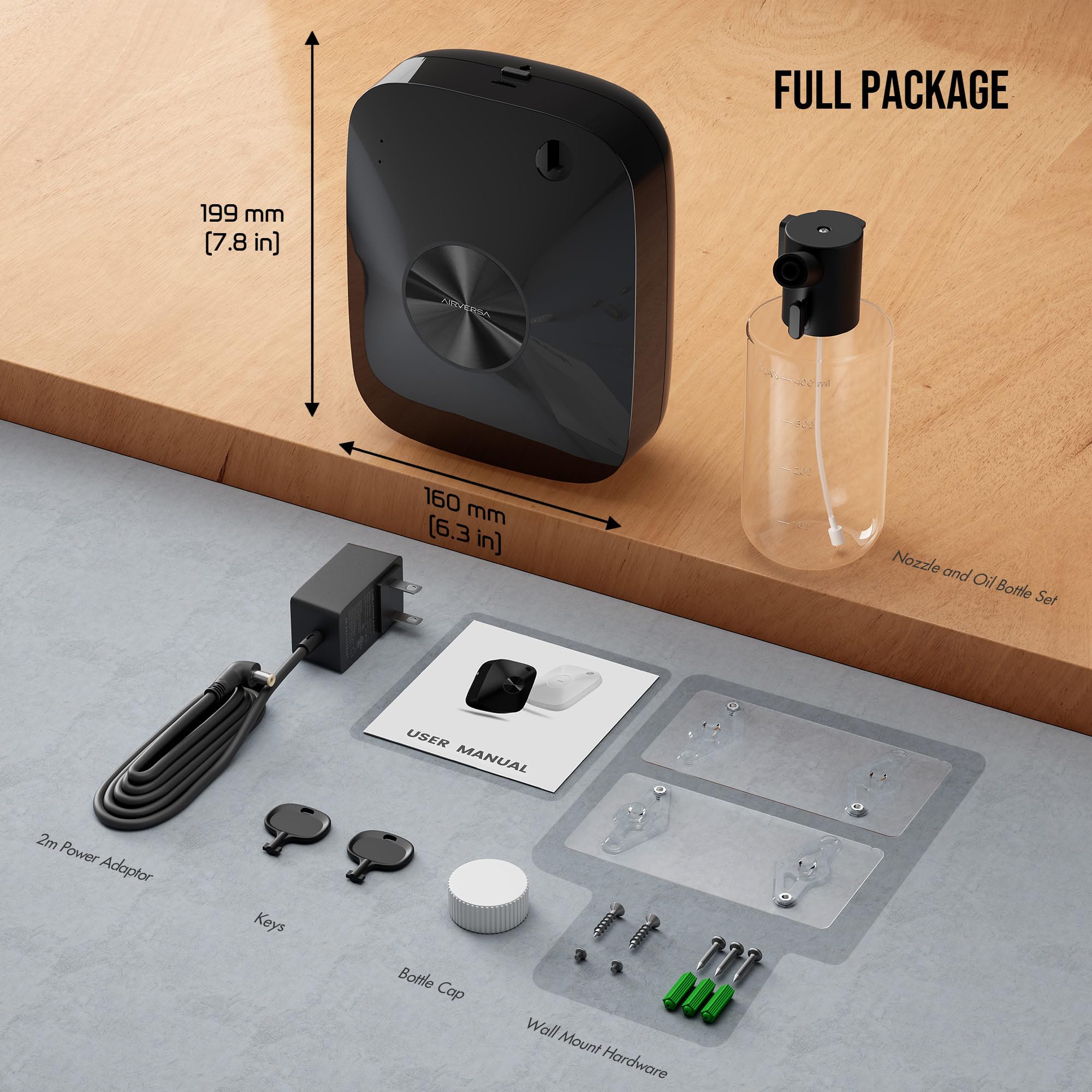 Airversa diffuser operates quietly with safety features for peace of mind.