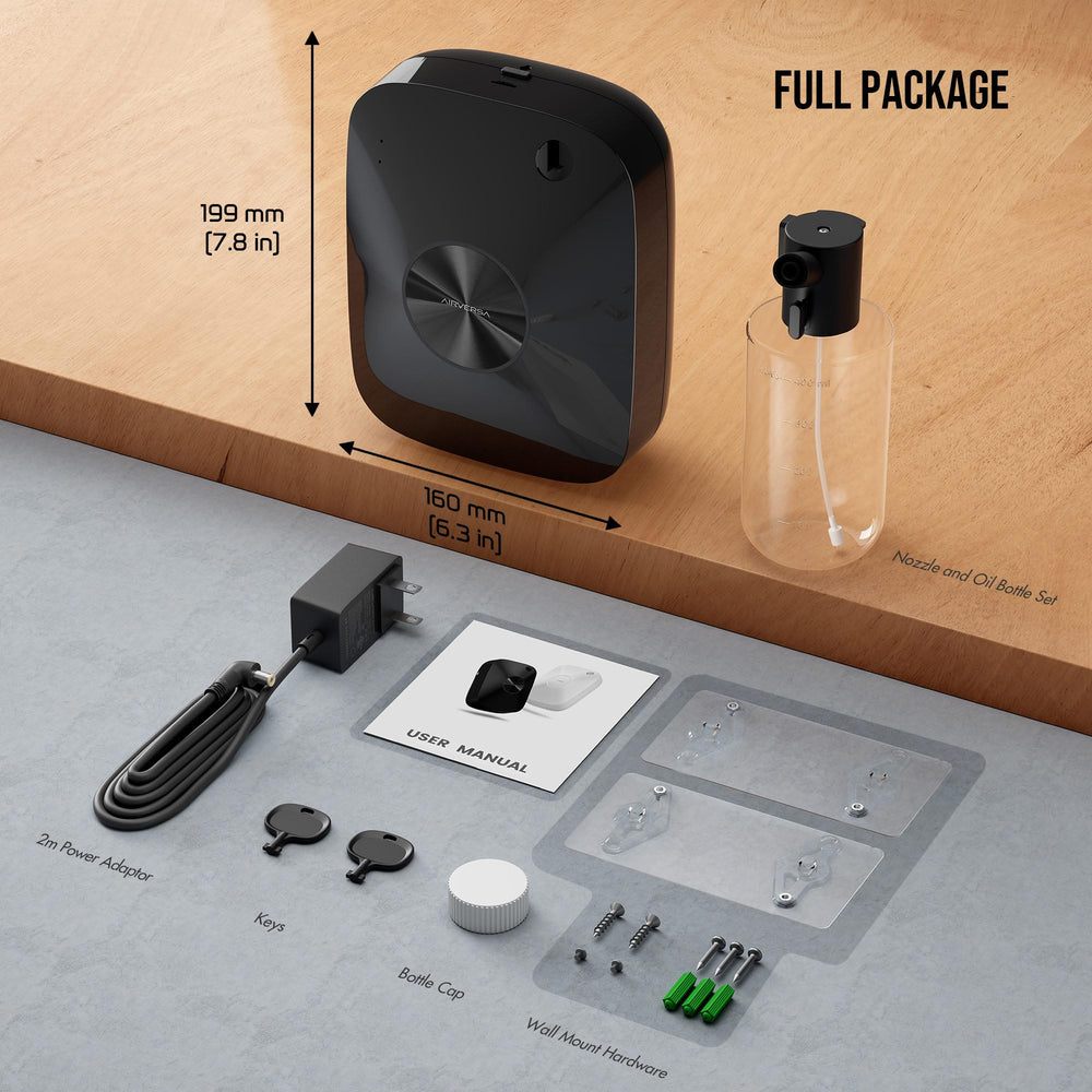 Airversa diffuser operates quietly with safety features for peace of mind.