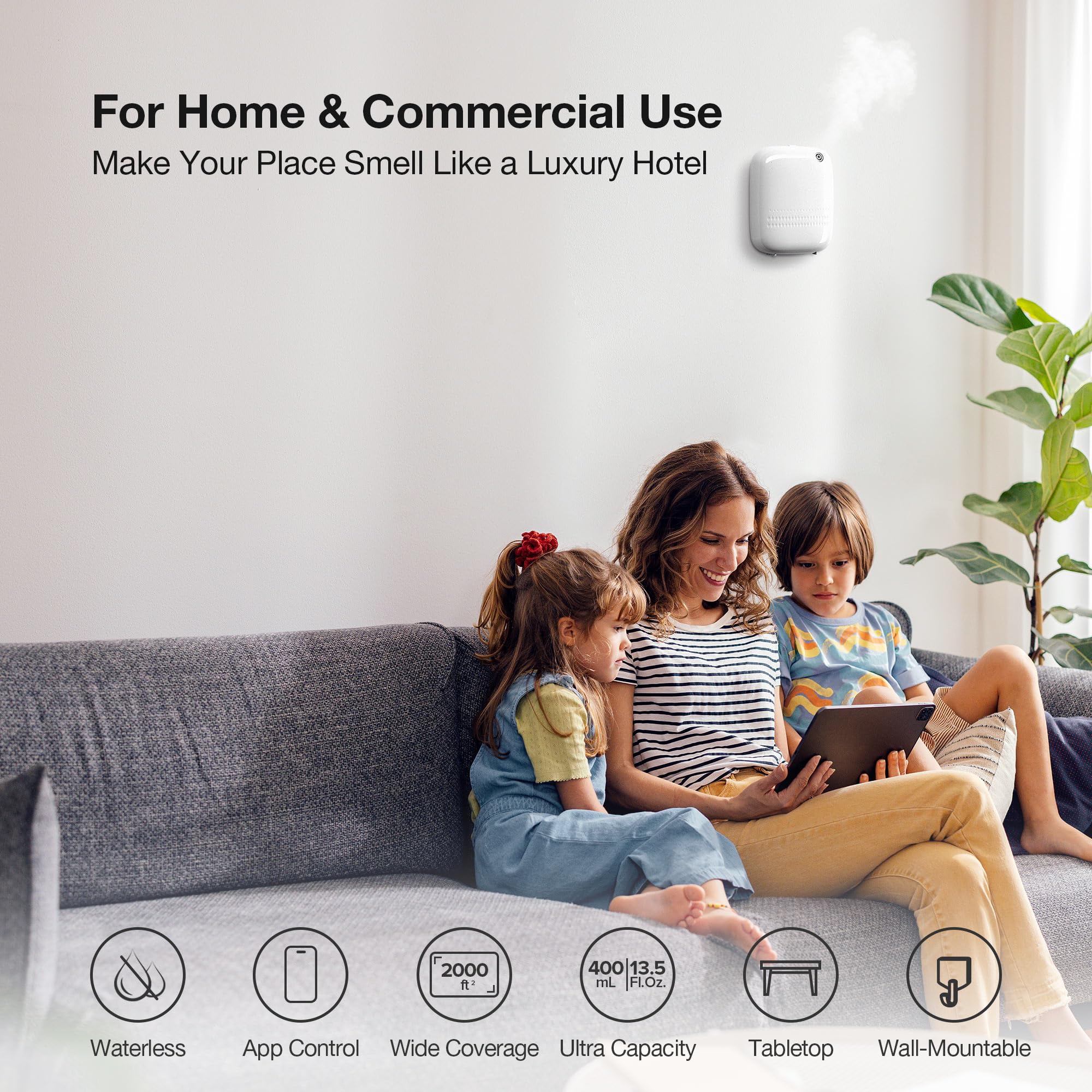 Airversa Sleekpoint app controls allow scheduling and remote adjustment
