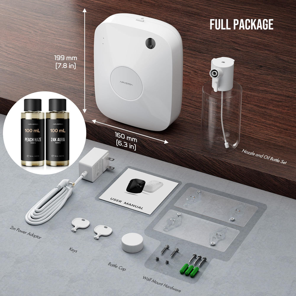 Airversa Sleekpoint app control highlights easy scheduling and diffusion control