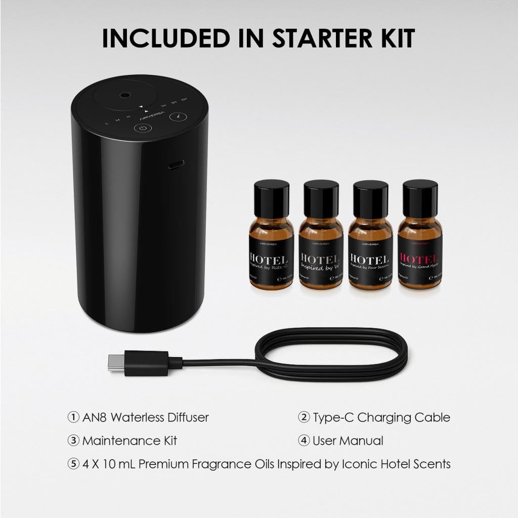Airversa USB-C charging diffuser ideal for travel.