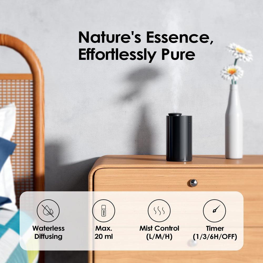 Airversa diffuser showing USB-C charging port for quick recharges.