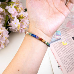 Aisity beaded bracelet meditation yoga closeup for daily calm.