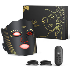 AIUO red light mask with rechargeable remote for convenient at-home sessions