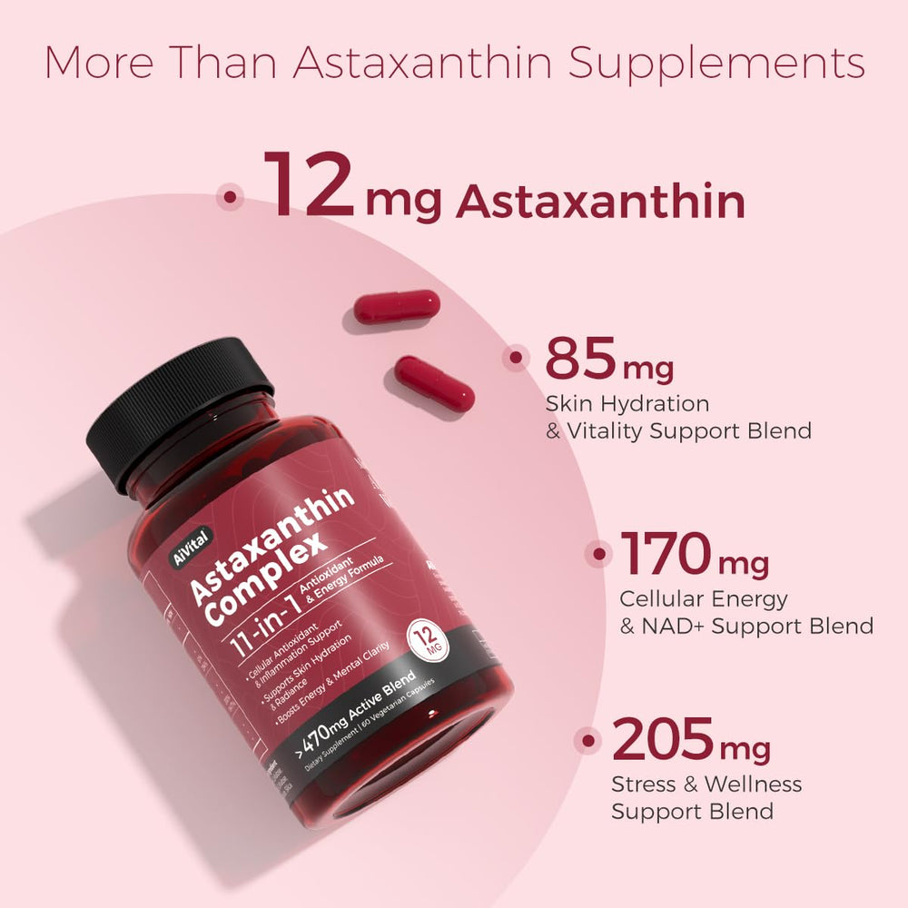 AiVital ingredients panel displays the 11-in-1 complex and synergistic nutrients.