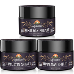 Ajoblanco Himalayan Shilajit Resin bottle ready for daily energy.