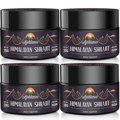 Ajoblanco Himalayan Shilajit Resin bottle highlighting purity for daily energy