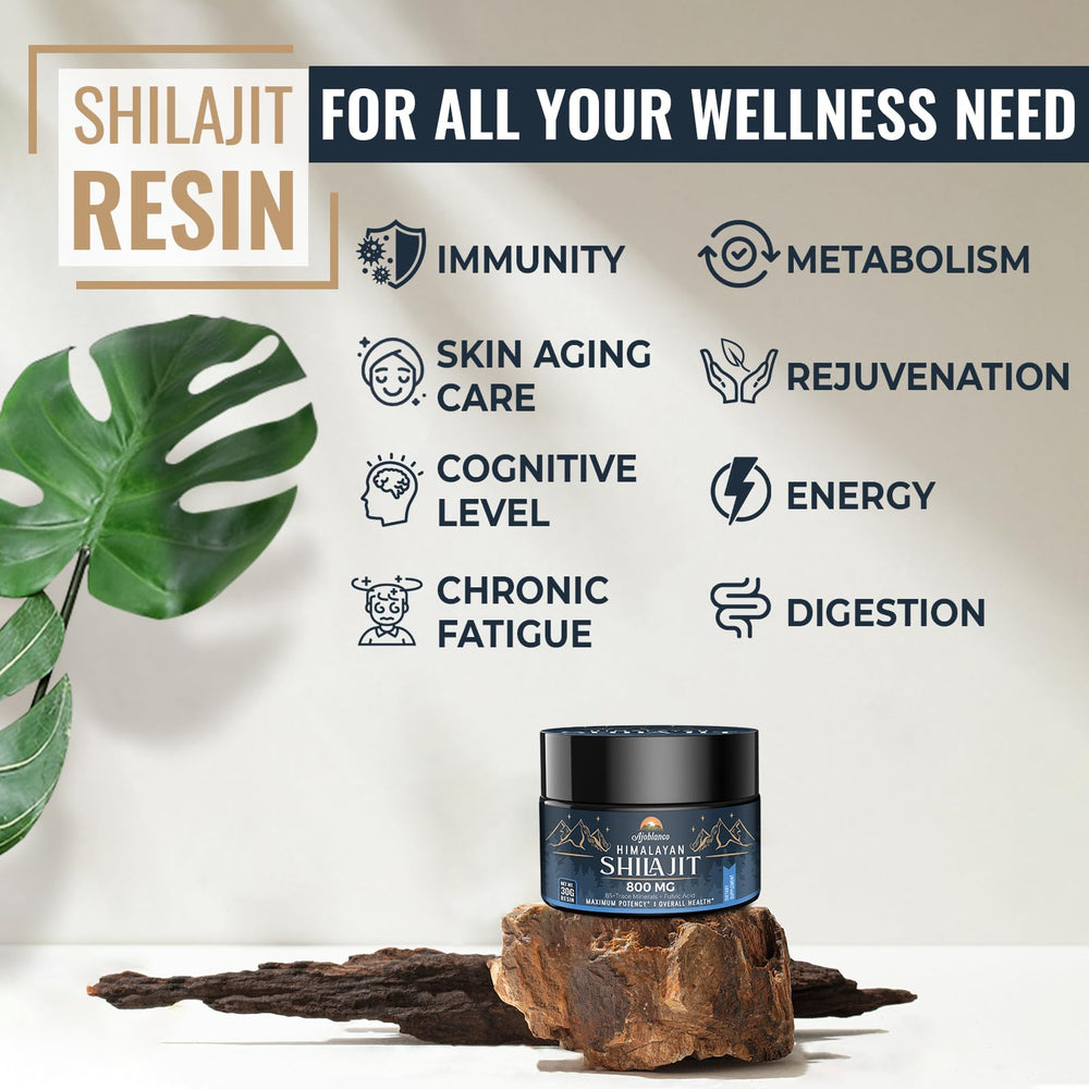 Ajoblanco shilajit resin grade-A purity closeup highlights high potency.