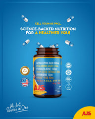 AJS Pure Cell Youth 6X PRO R-Lipoic acid image for mitochondrial support