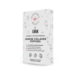 Akam Beauty daily beauty routine glass showing easy mix of collagen powder.