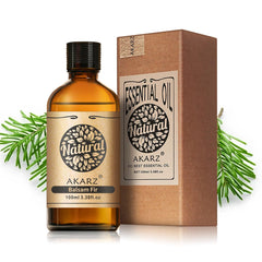 AKARZ Balsam Fir oil bottle showcases a natural aroma for DIY skincare.