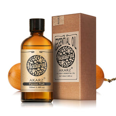 AKARZ Passion Fruit Oil bottle in dark amber glass protects potency for long-lasting aroma.