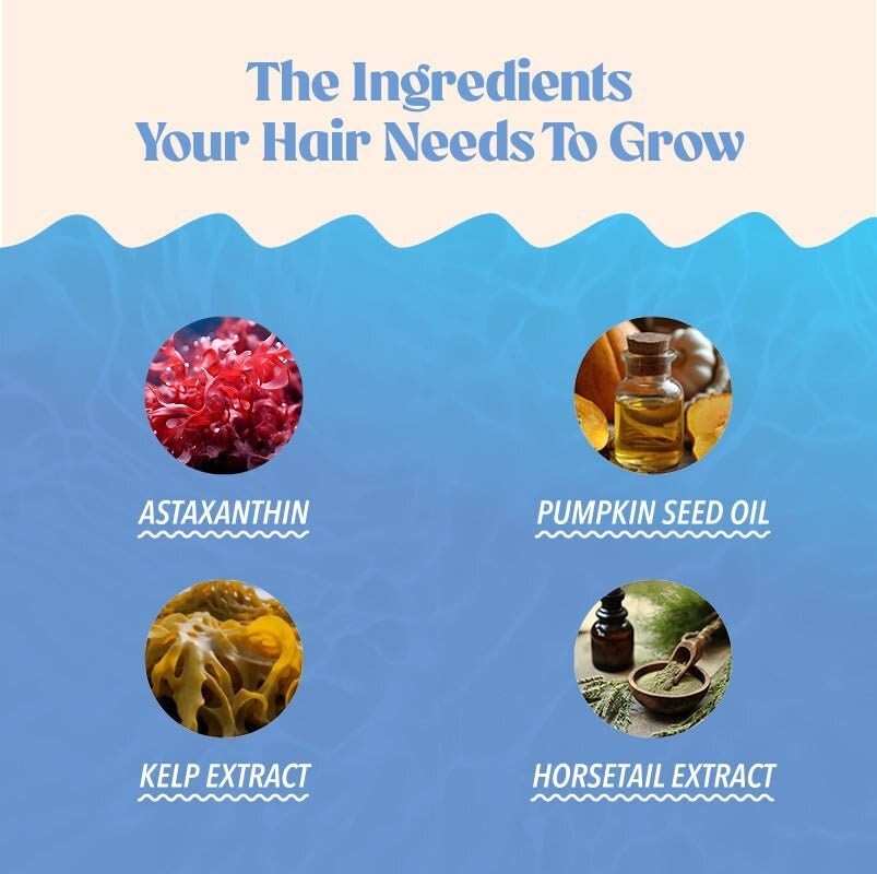Akasha Grow Hair Gummies zinc and vitamin E support overall hair care.