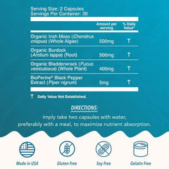 Organic Irish Sea Moss from Akasha Superfoods supports gut balance in daily use.